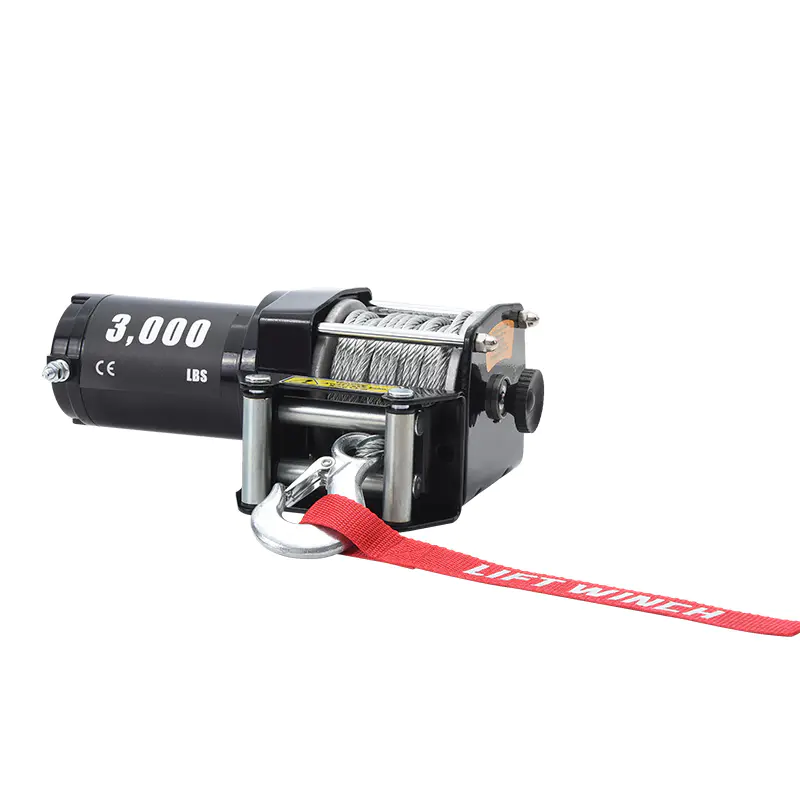 P3000-1  Low-noise Waterproof 3000lbs Electric ATV/UTV Winch